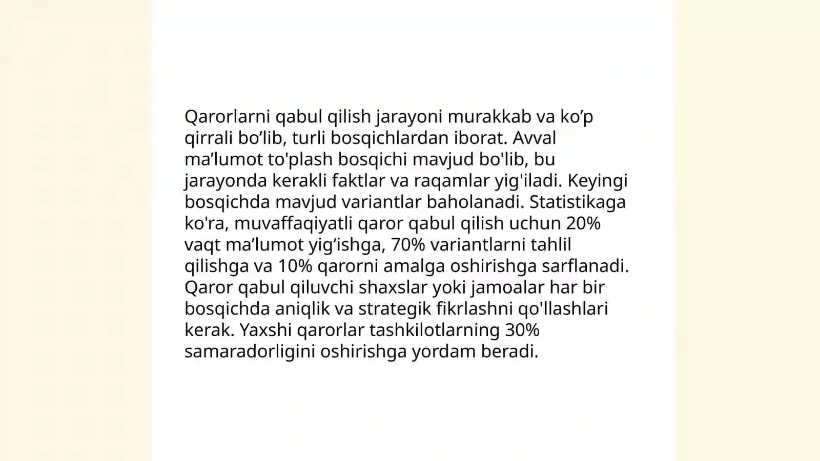 Qarorlar nazariyasi 4
