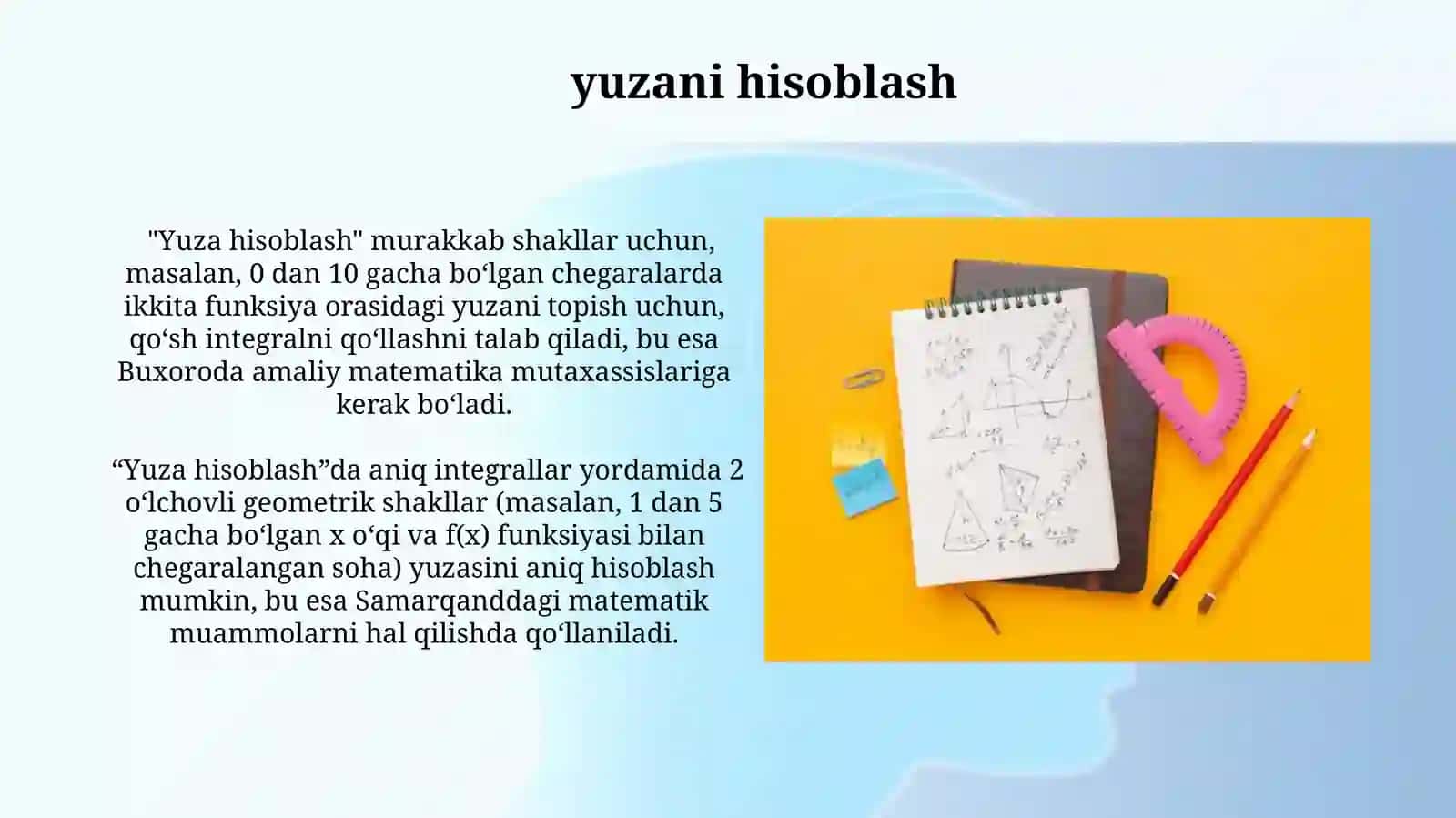 Integral usuli va uni tahlilda qo'llanilishi 4