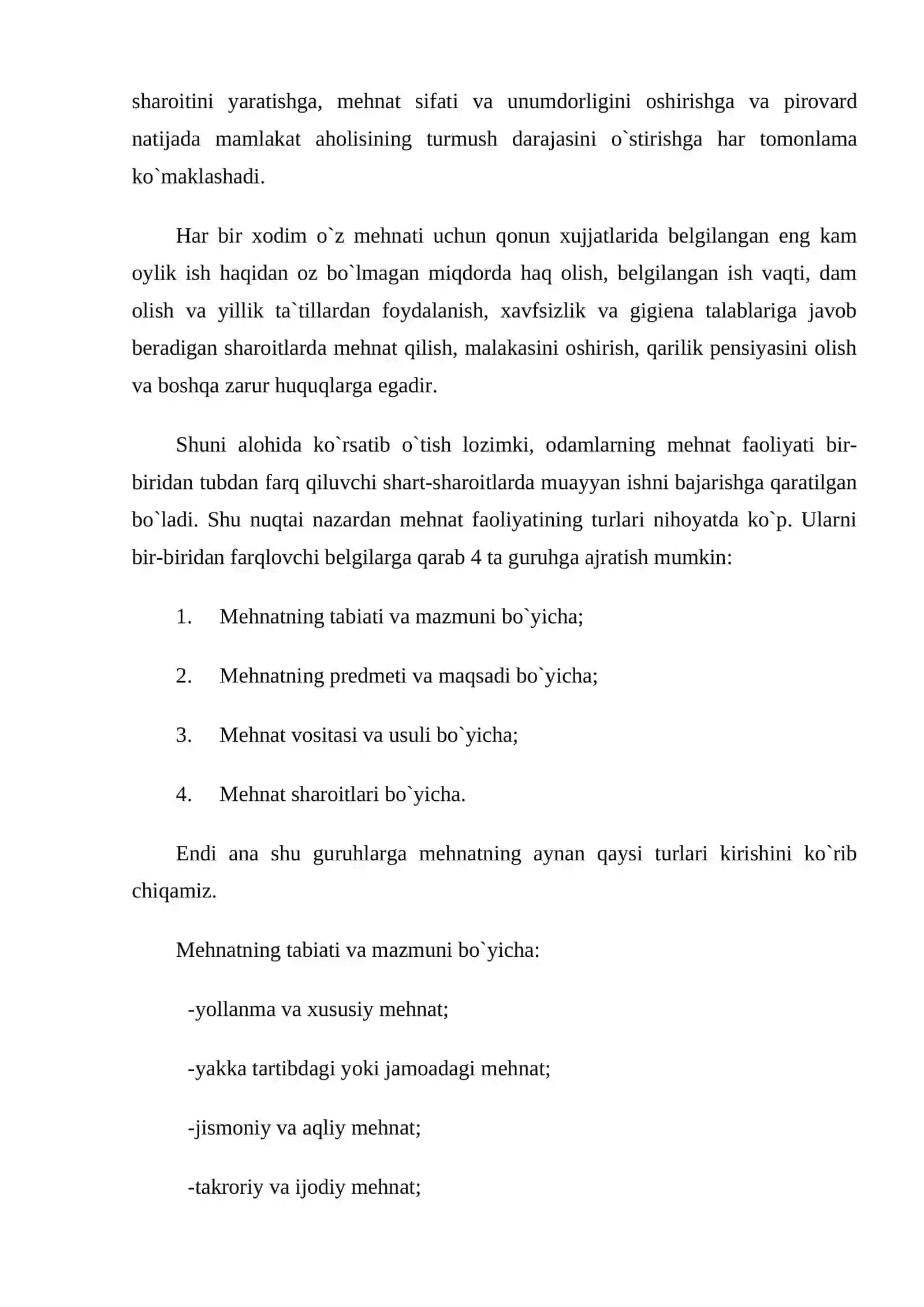 Bozor iqtisodiyoti sharoitida mehnat faoliyati 4