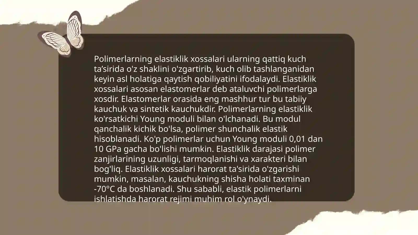 Polimer materiallarning reologik xossalari 4