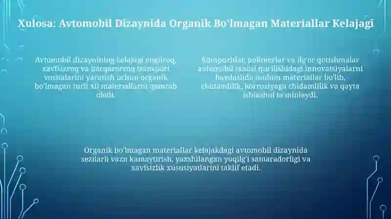 Noorganik karozziyaga chidamli materiallar 4