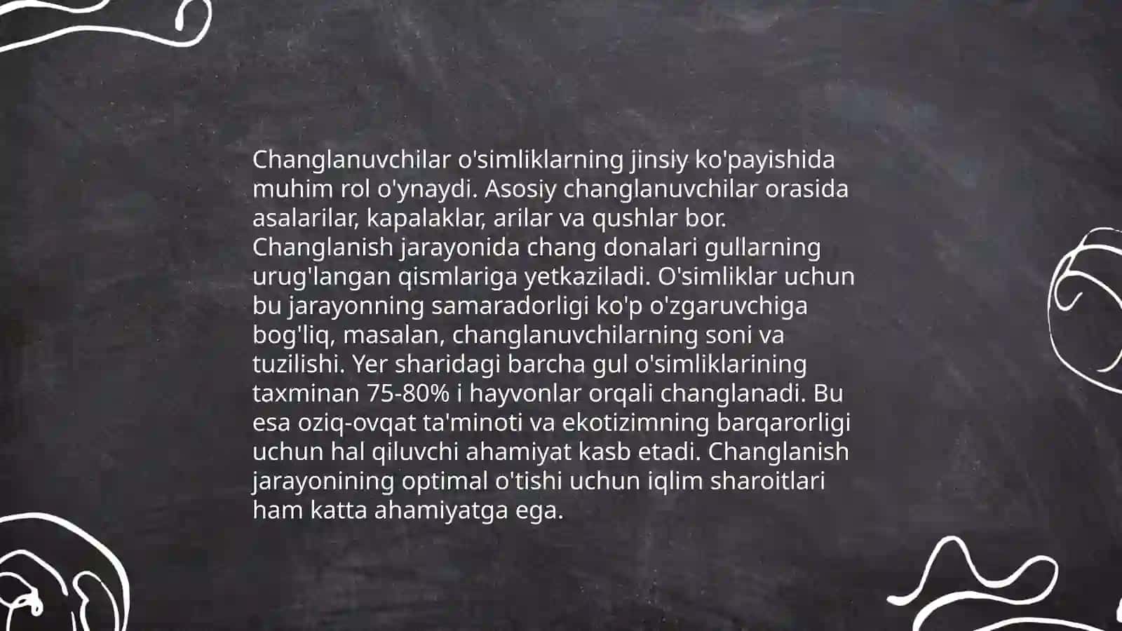 O‘simlik ko‘payish elementlarini tuzilishi va tarqalishida ishtirok etuvchi agentlarni ro‘yxati shakllantirish 4