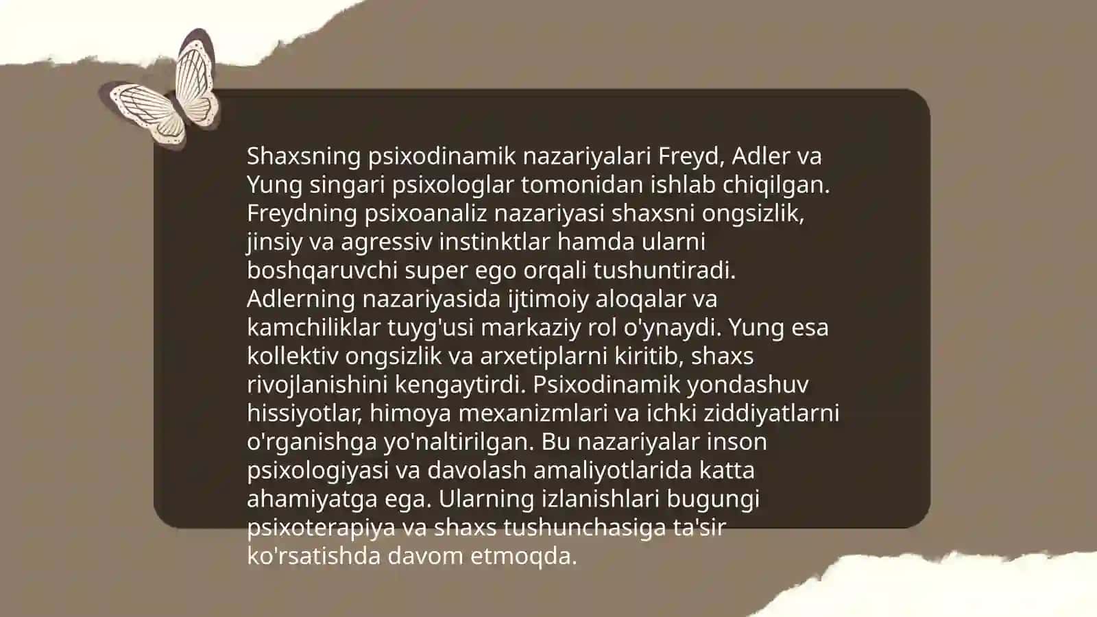 Chet el psixalogiyasida shaxs nazariyalari 4