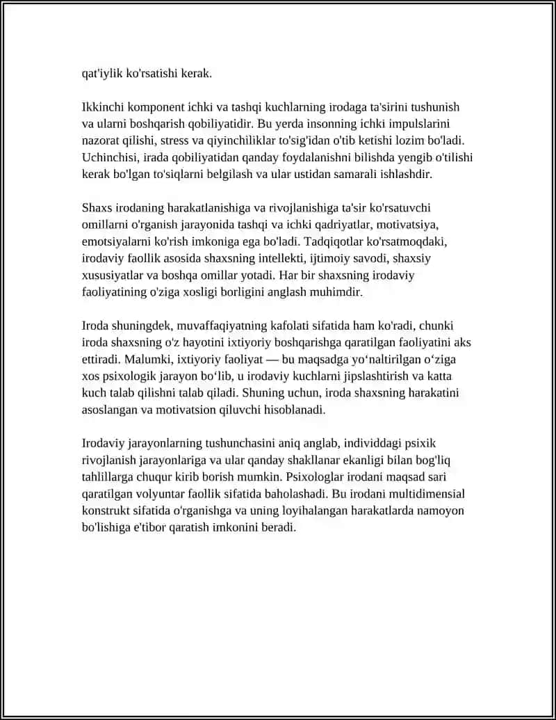 Iroda: Psixologik Fenomen Sifatida 4