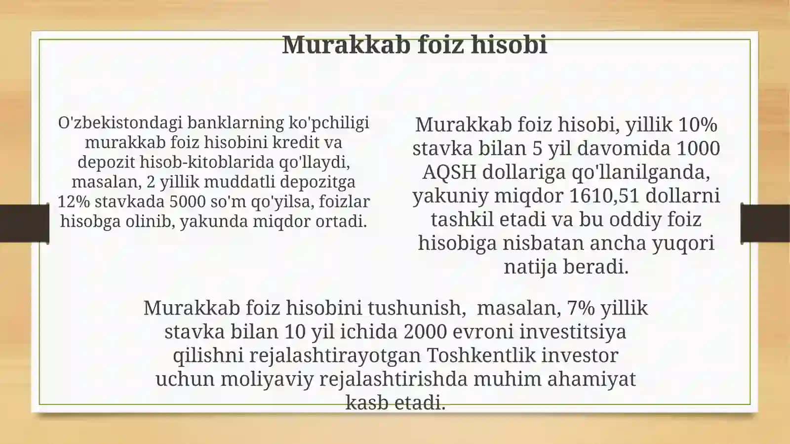 Pul mablag‘larining vaqt bo‘yicha qiymati kontseptsiyasi 4