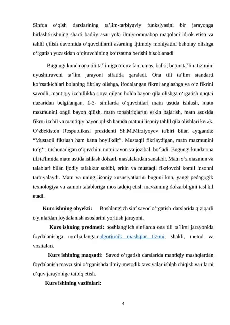 Savod o'rgatishda orfografik mashqlarni tashkil etish 4