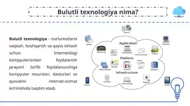 Bulutli texnologiyalar. GOOGLE asbob uskunalar va xizmatlaridan foydalanish 4