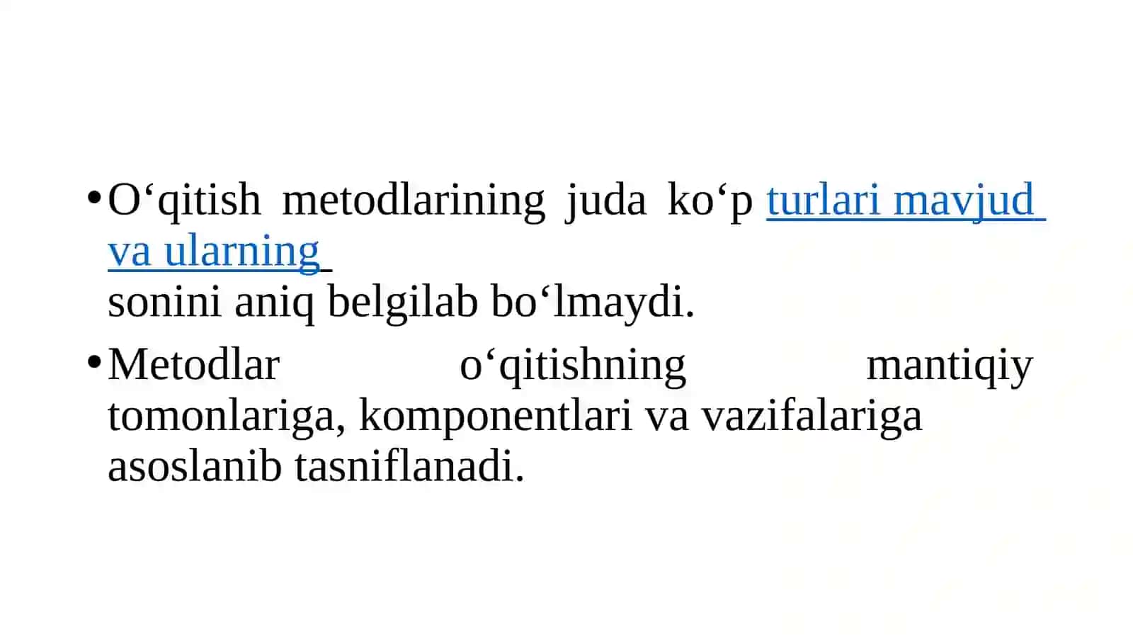 METODLAR KLASSIFIKASIYASI 4