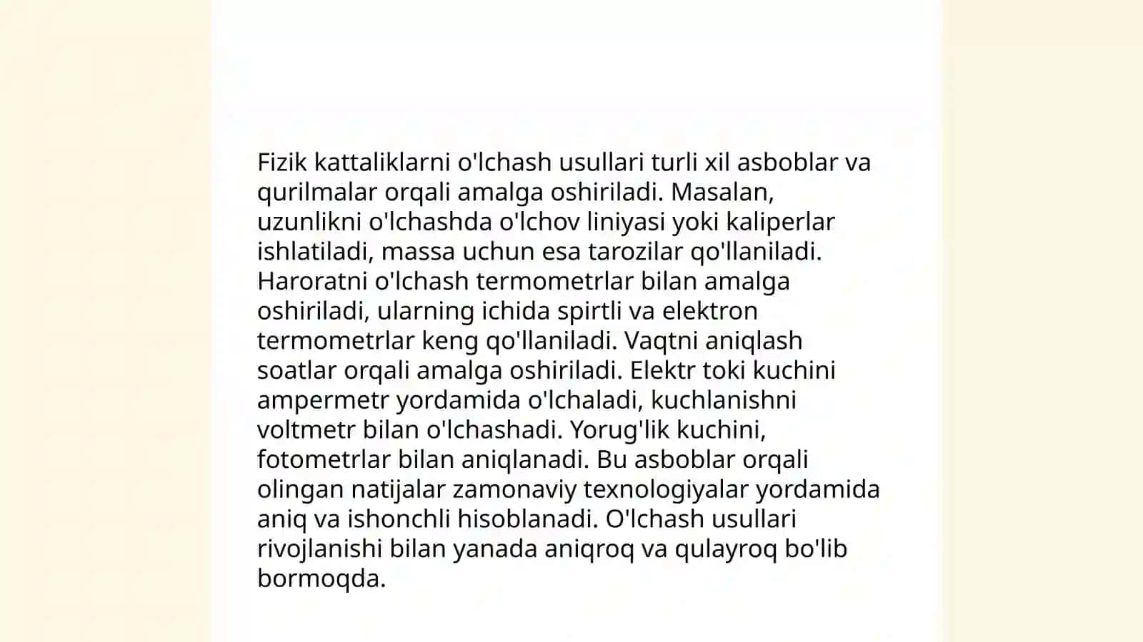 O‘lchashning matematik asoslari 4