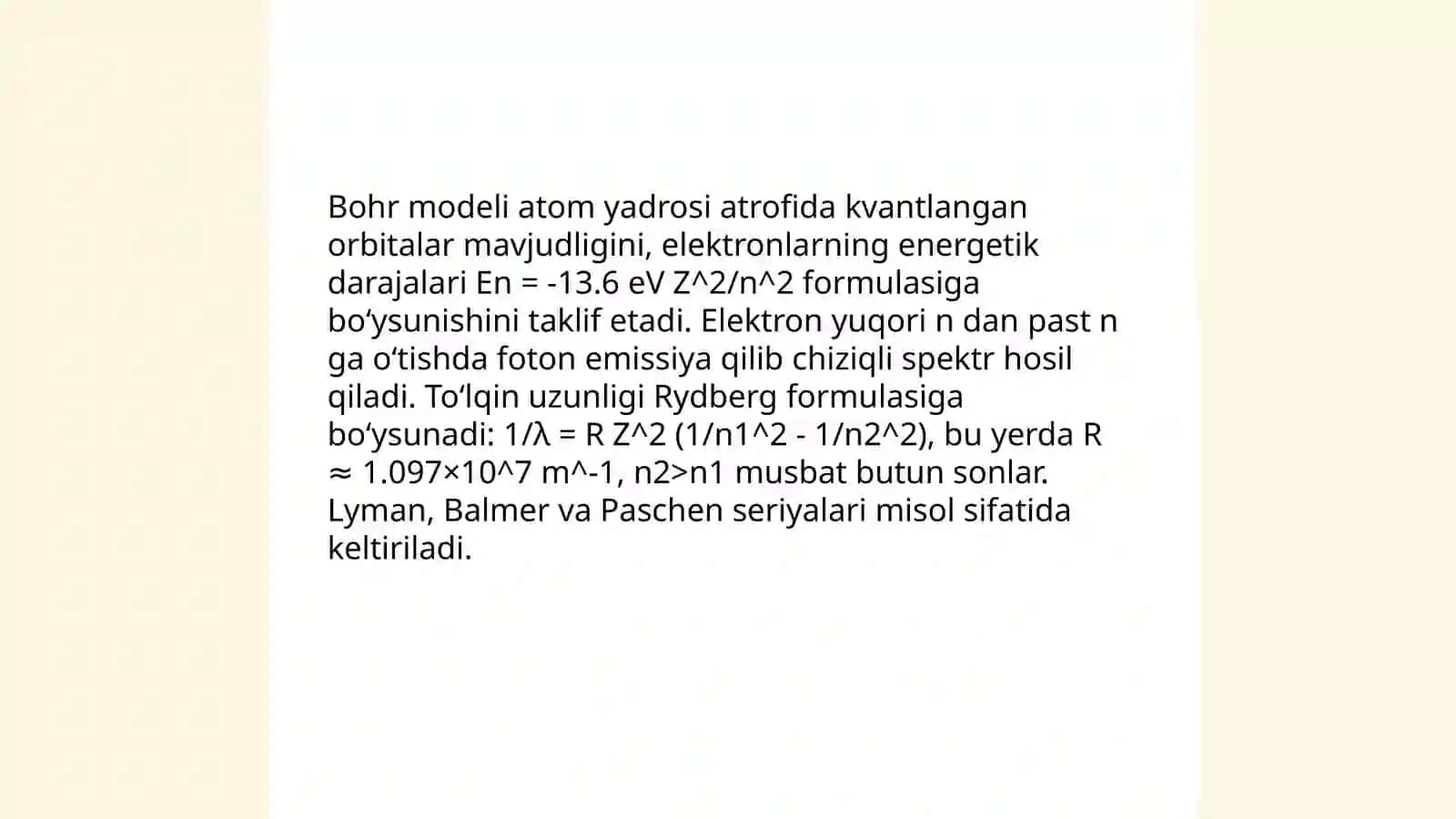 Atomli chiziqli spektrlari 4