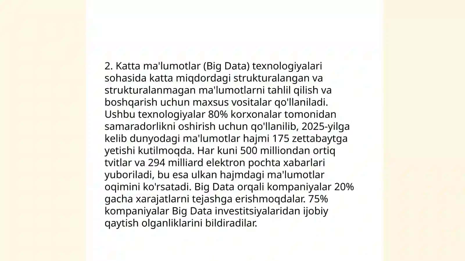 Asosiy taʼlim yoʻnalishi innovatsion texnologiyalar 4