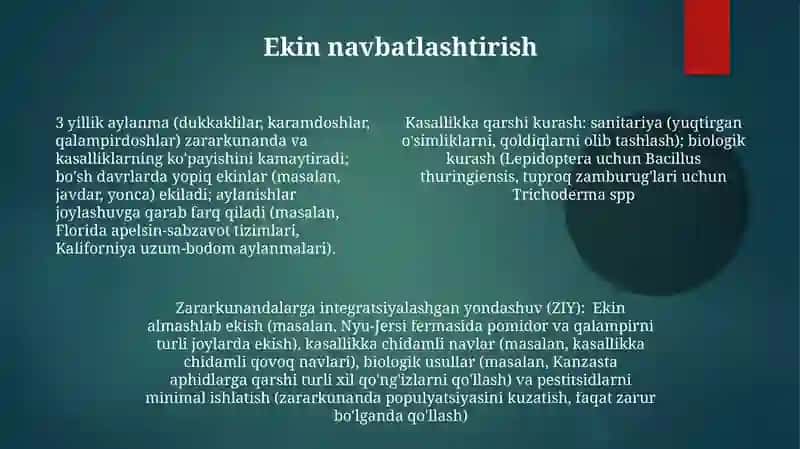 Sabzavot va poliz ekinlari kasalliklariga qarshi kurashish usullari 4