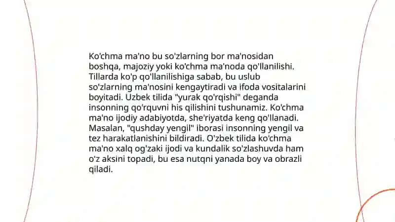 Sifatning maʼno turlari 4