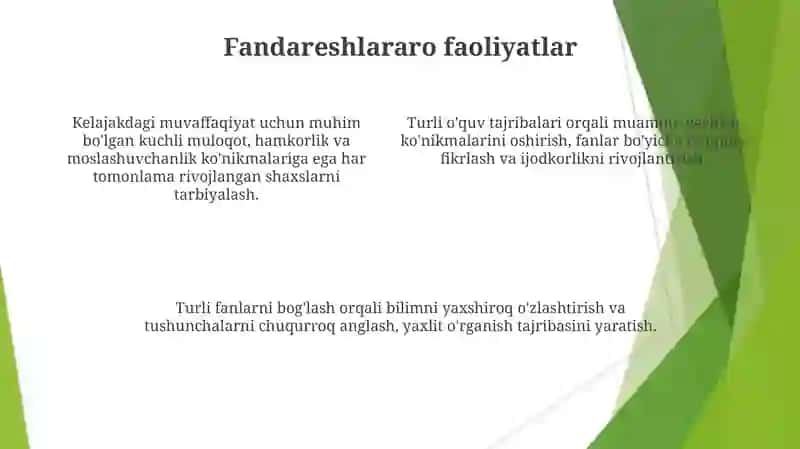 Boshlang'ich ta'limda integratsiyalashgan ta'lim 4