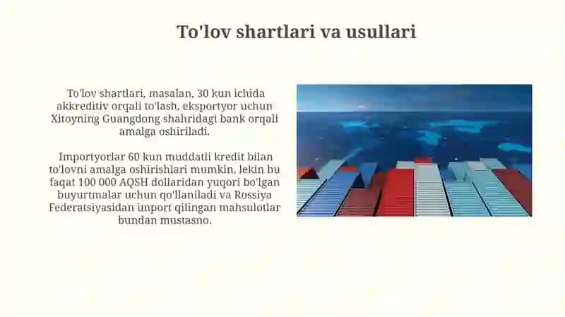 Tashqi savdo kontraktlarini tuzish va ularning turlari 4