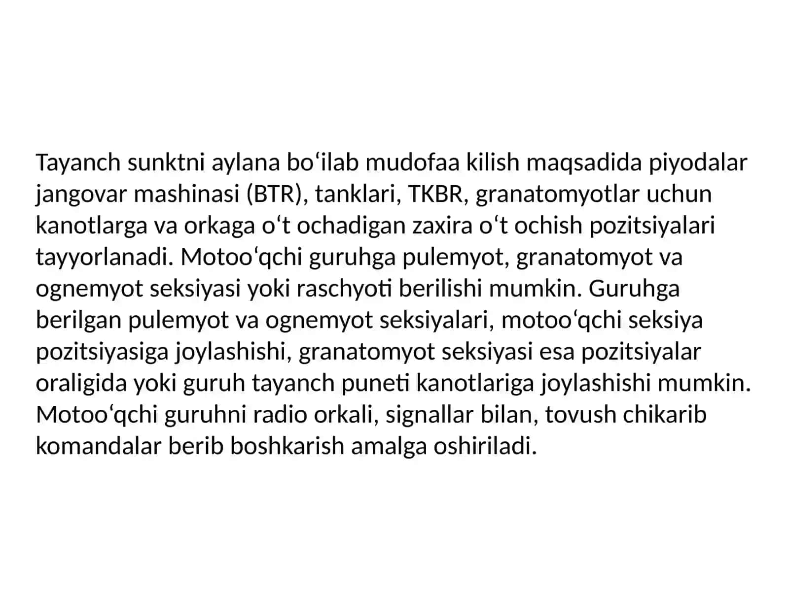 Jangda jangovor guruxni boshqarish 4