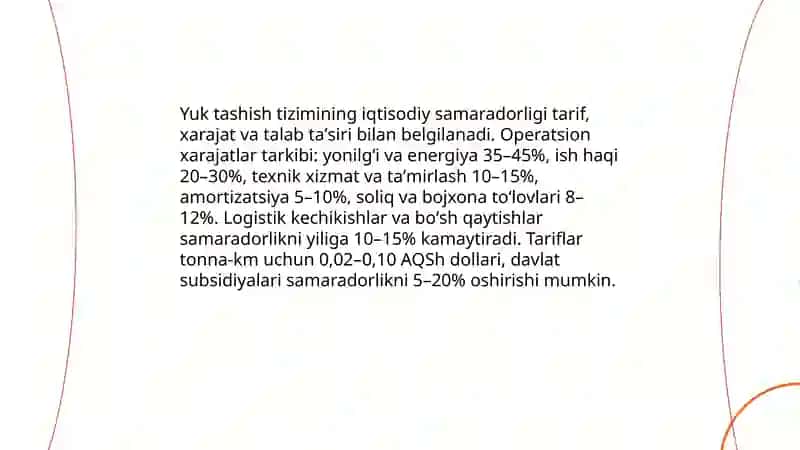 Avtomobillarda yuklarni tashishning hozirgi holati rivojlanish istiqbollari 4