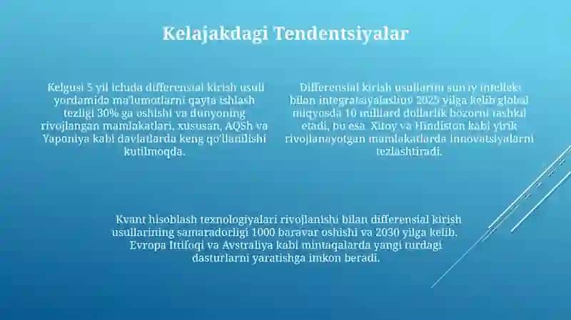Differensial ostiga kiritish usuli 4