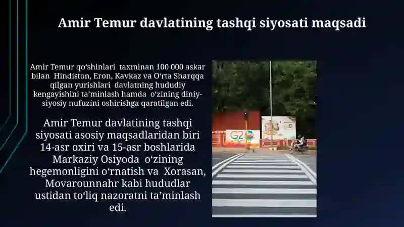 Amir Temurning tashqi siyosati 4