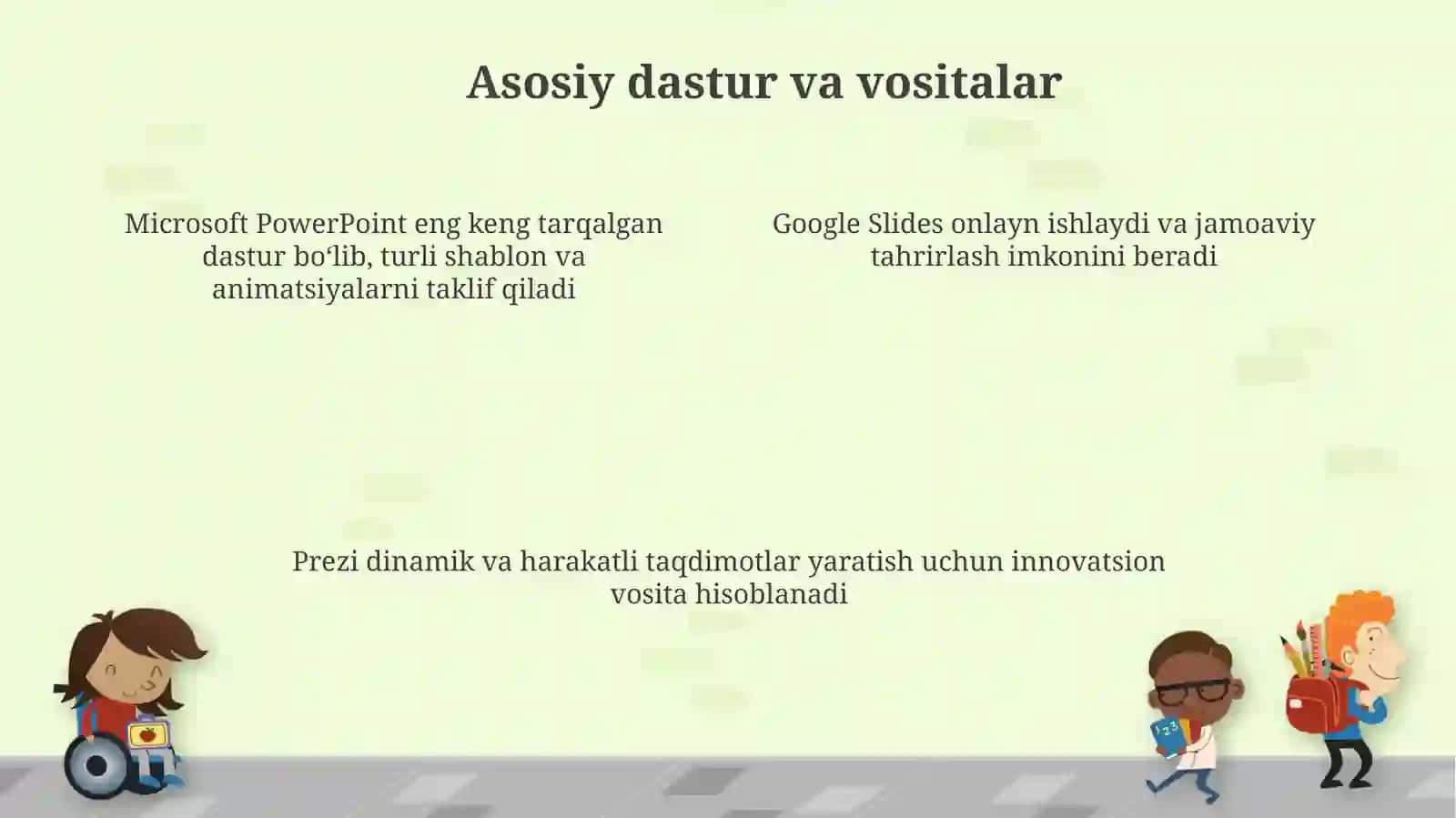 Elektron taqdimotlarni yaratish va qayta ishlash vositalari 4