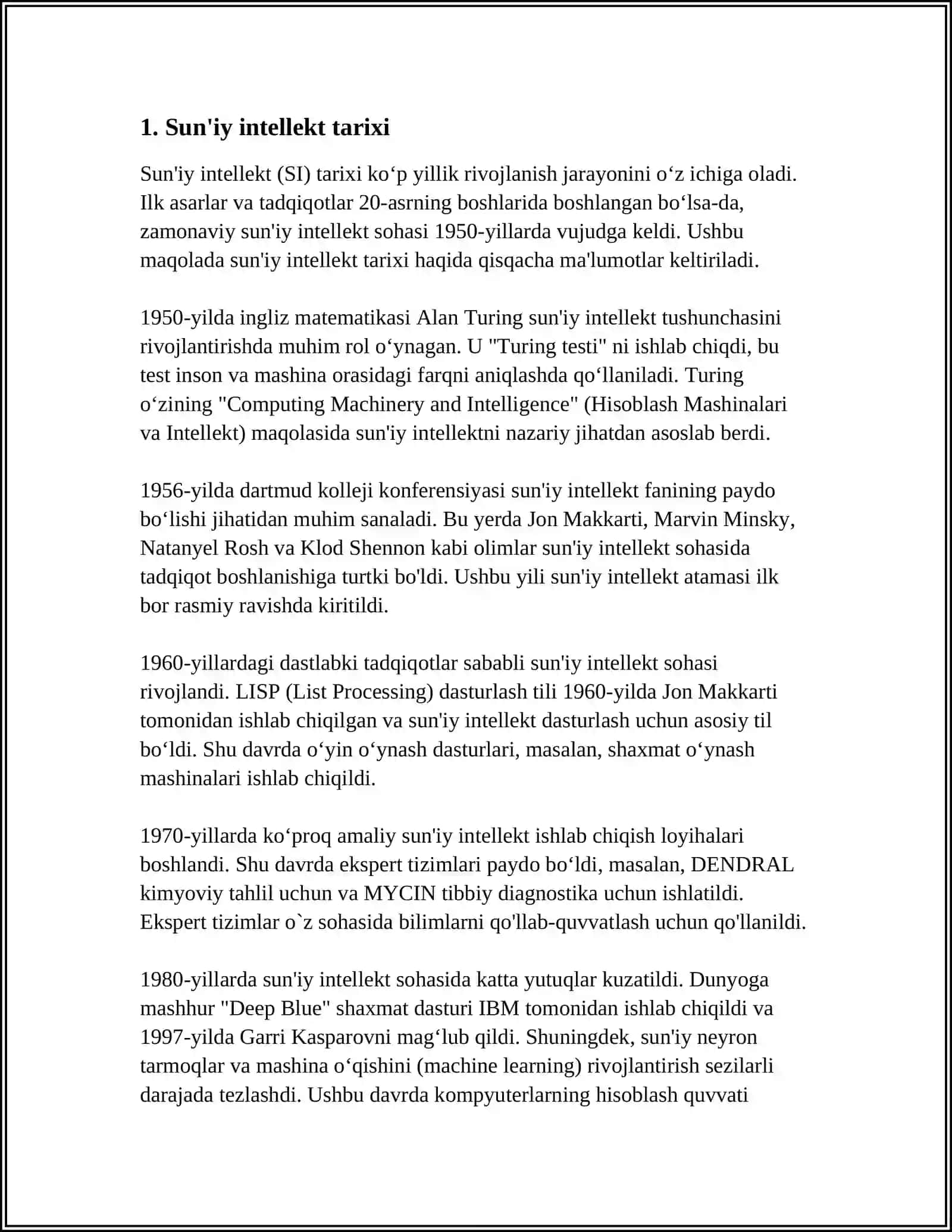 SUN'IY INTELLEKT TUSHUNCHASI 4