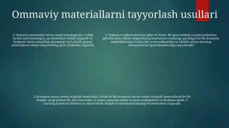 Tombop Va Gidroizolyatsiya O’Rama Va Kompozitsion Samarali Materiallar Tayyorlash Usullari Va Istiqbollari 4