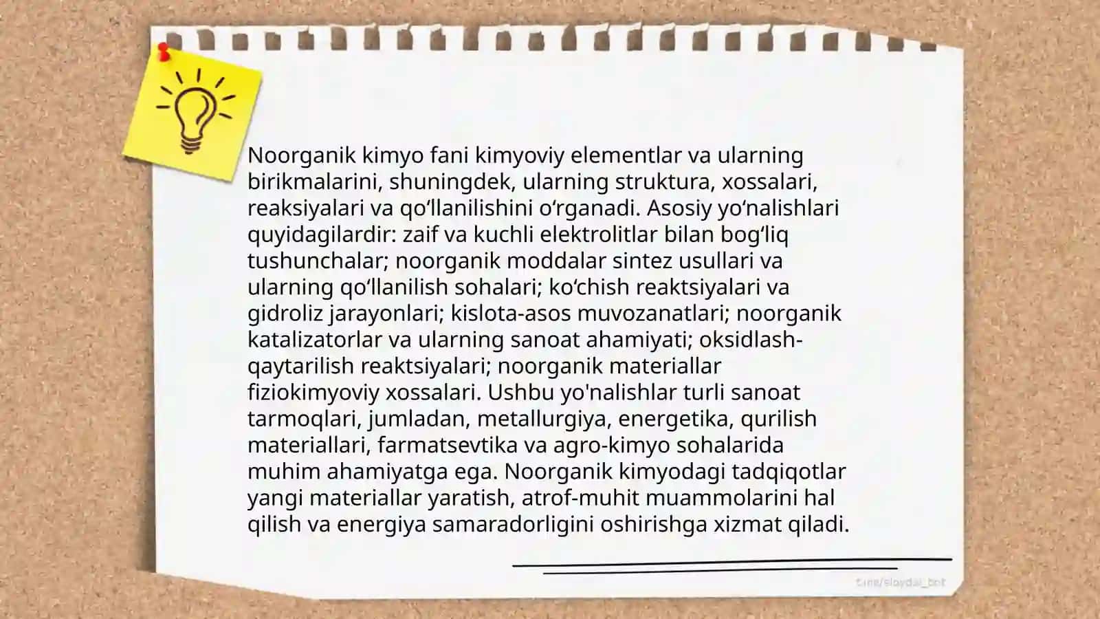 Zamonaviy noorganik kimyo fanining predmeti rivojlanish davrlari va metodlari 4