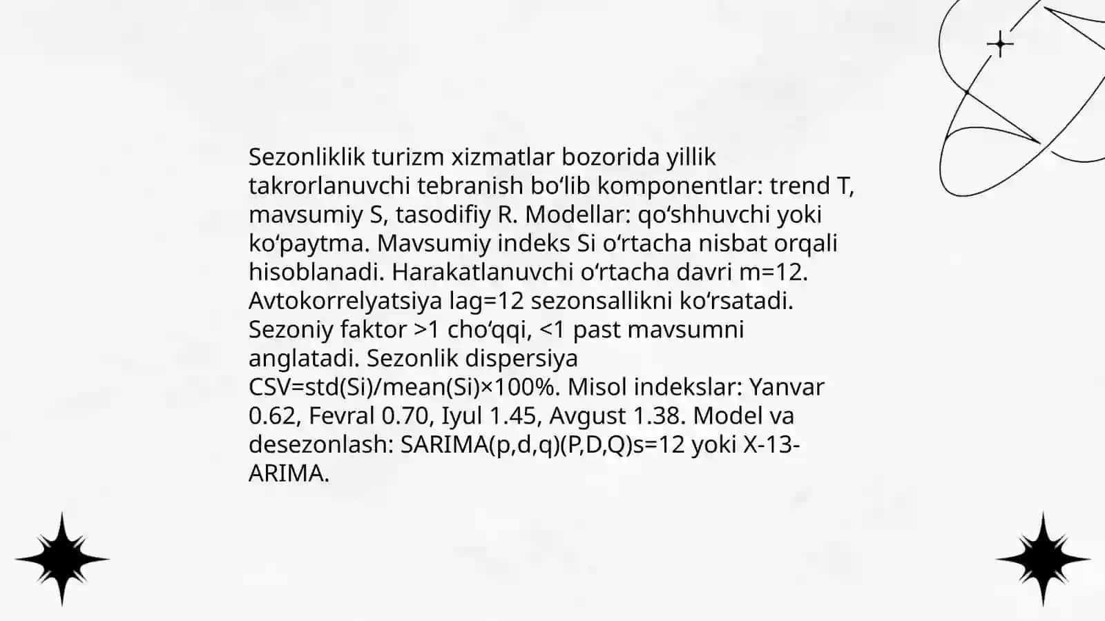 Turizm xizmatlar bozorida statistik oʻzgarishlar tahlili 4