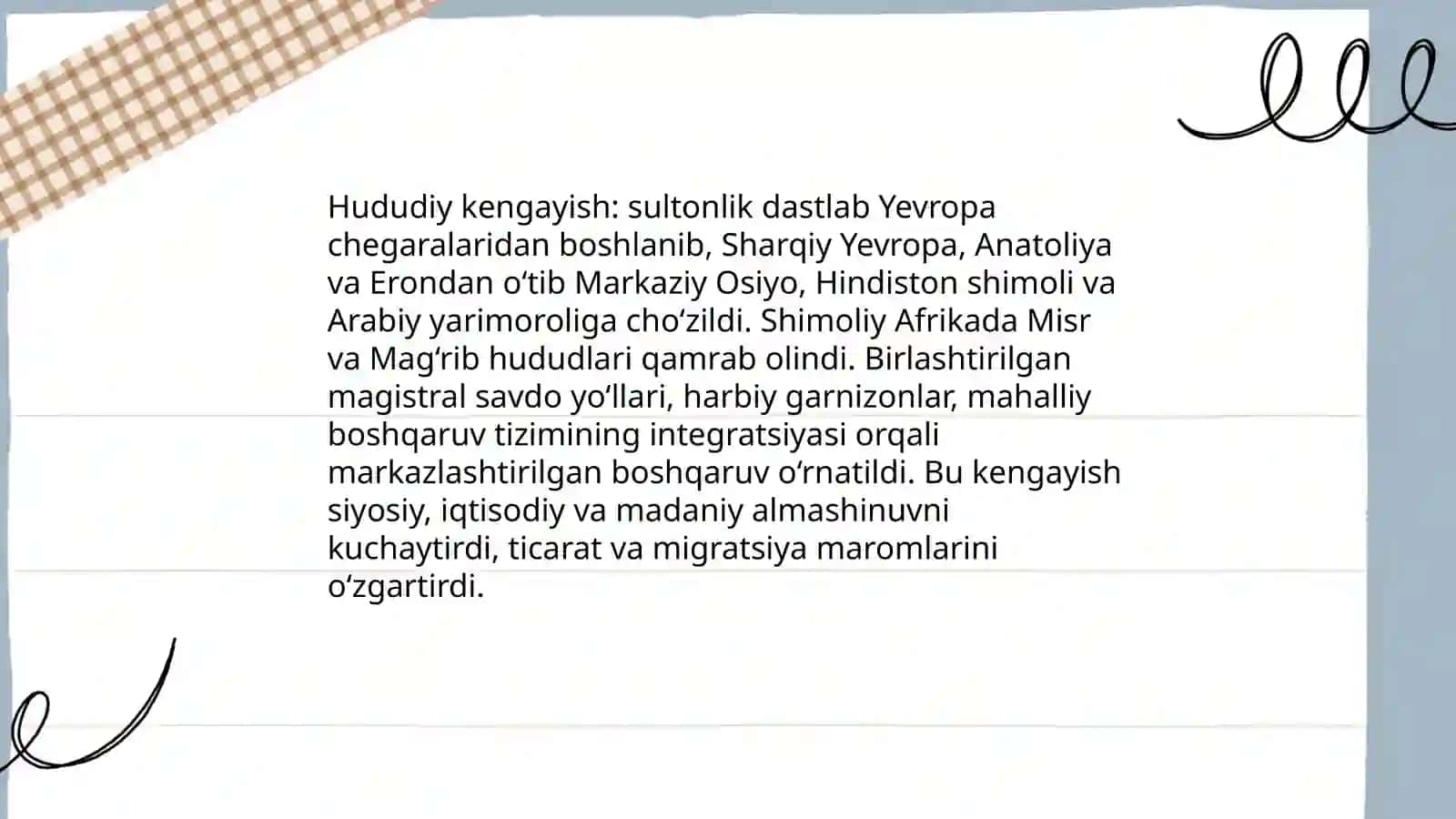 Uch qitʼani birlashtirgan sultonlik 4
