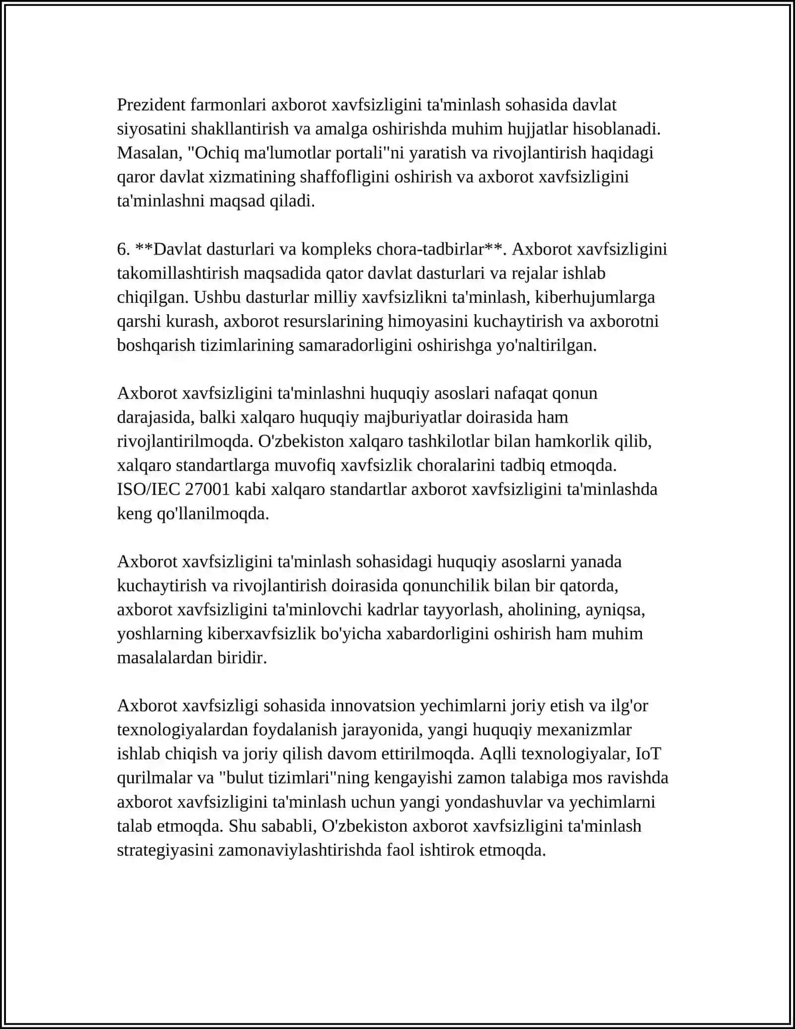 AXBOROT XAVFSIZLIGINI TA'MINLASH USULLARI 4