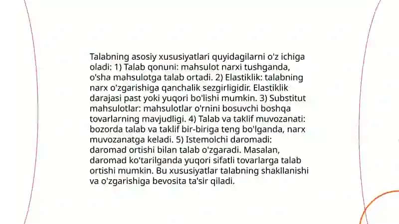 Talab tushunchasi va uning miqdoriga ta'sir etuvchi omillar 4