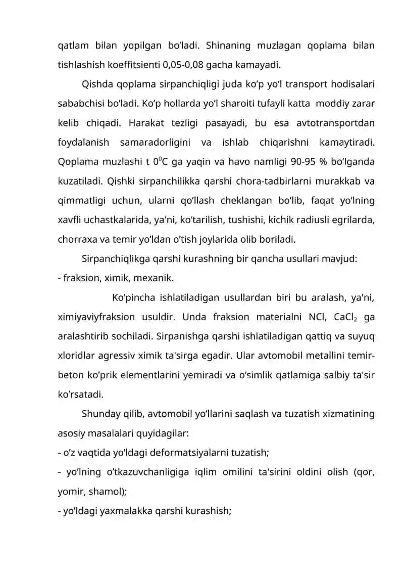 Avtomobil Yo'llaridan Foydalanish 4
