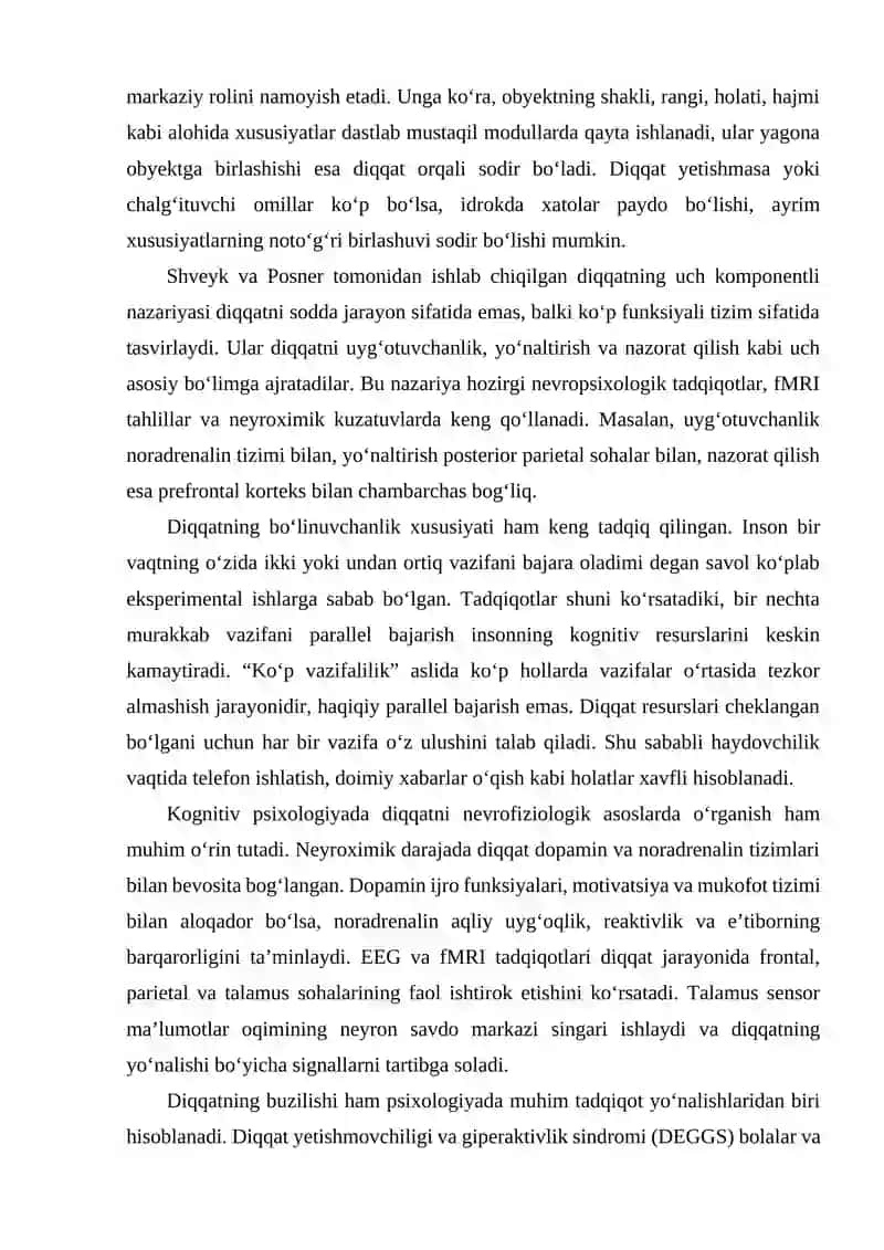 Kognitiv psixologiyada diqqat tadqiqotlari 4