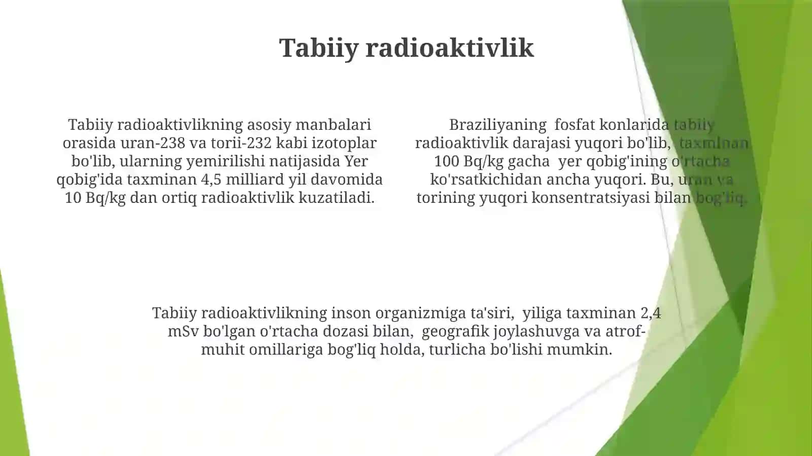 Aktinoidlar va Transuranelementlar 4