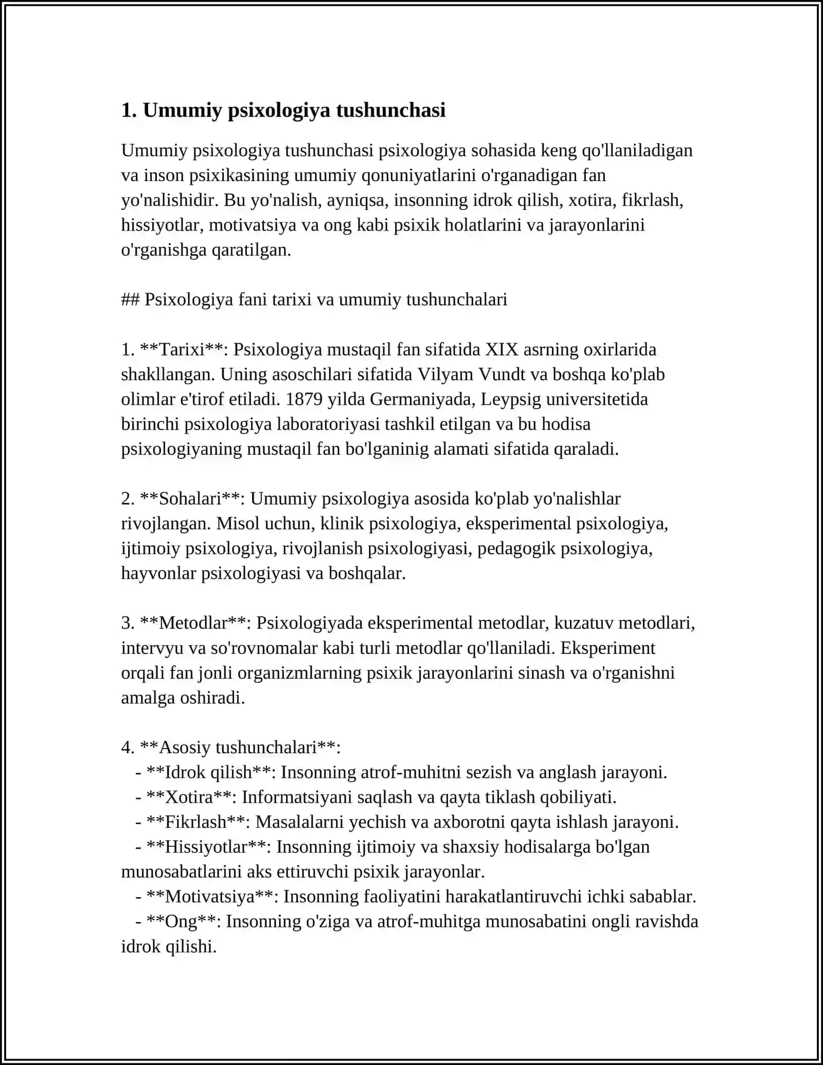 UMUMIY PSIXOLOGIYA FANINING PREDMETI MAQSAD VA VAZIFALARI 4
