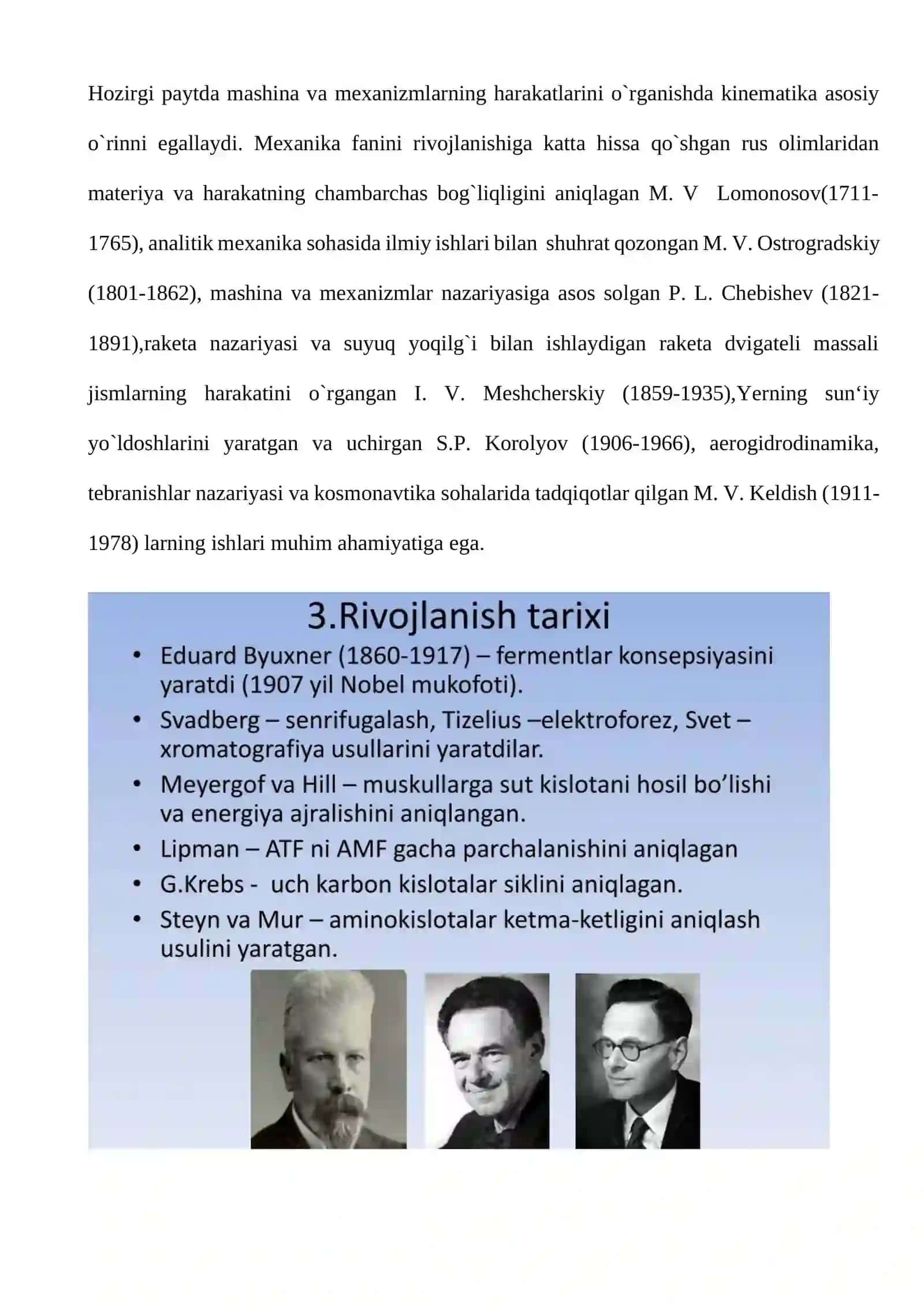 Nazariy mexanika fani va uning rivojlanish tarixi 4