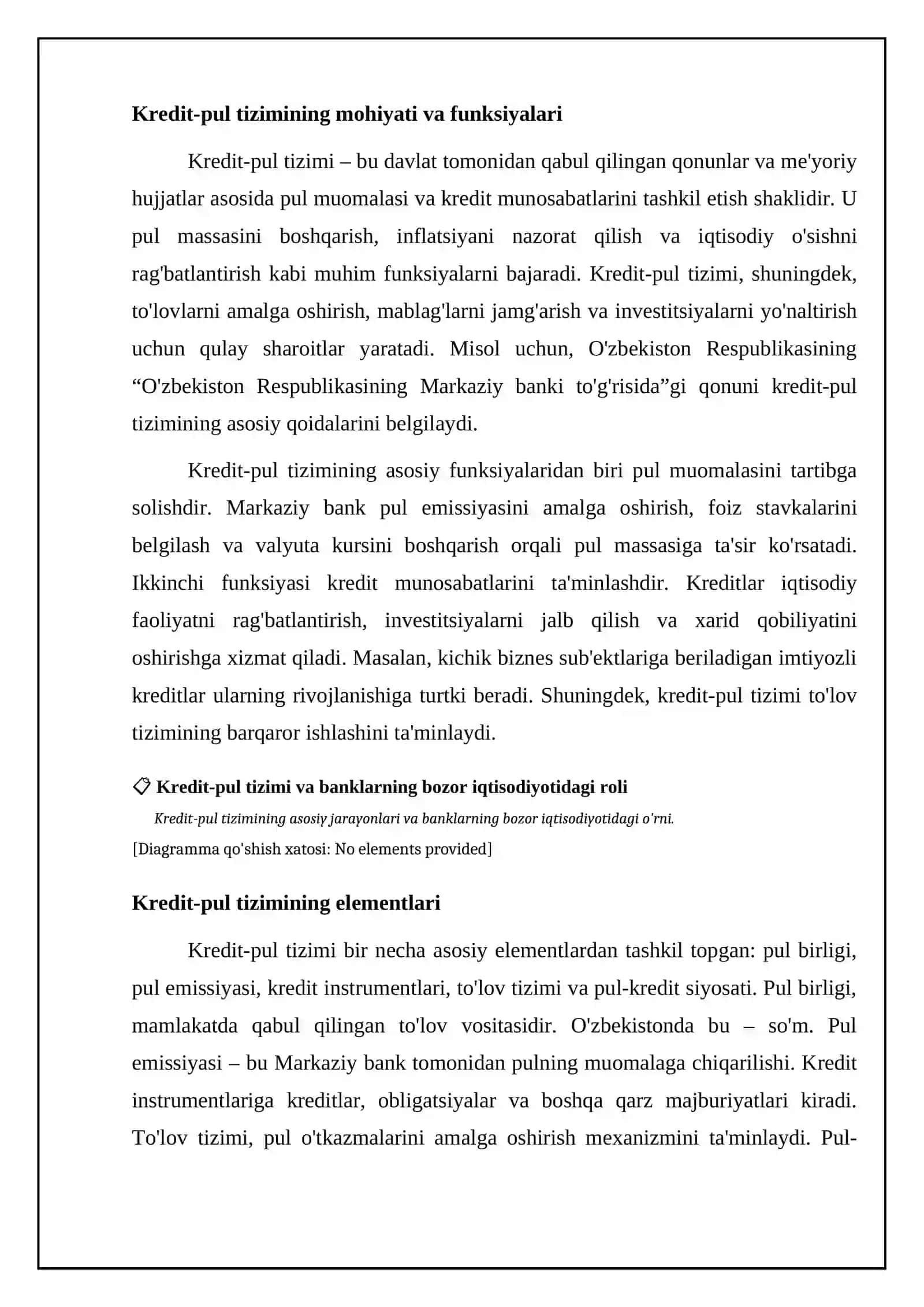 KREDIT-PUL TIZIMINING MOHIYATI VA TUZILISHI 4