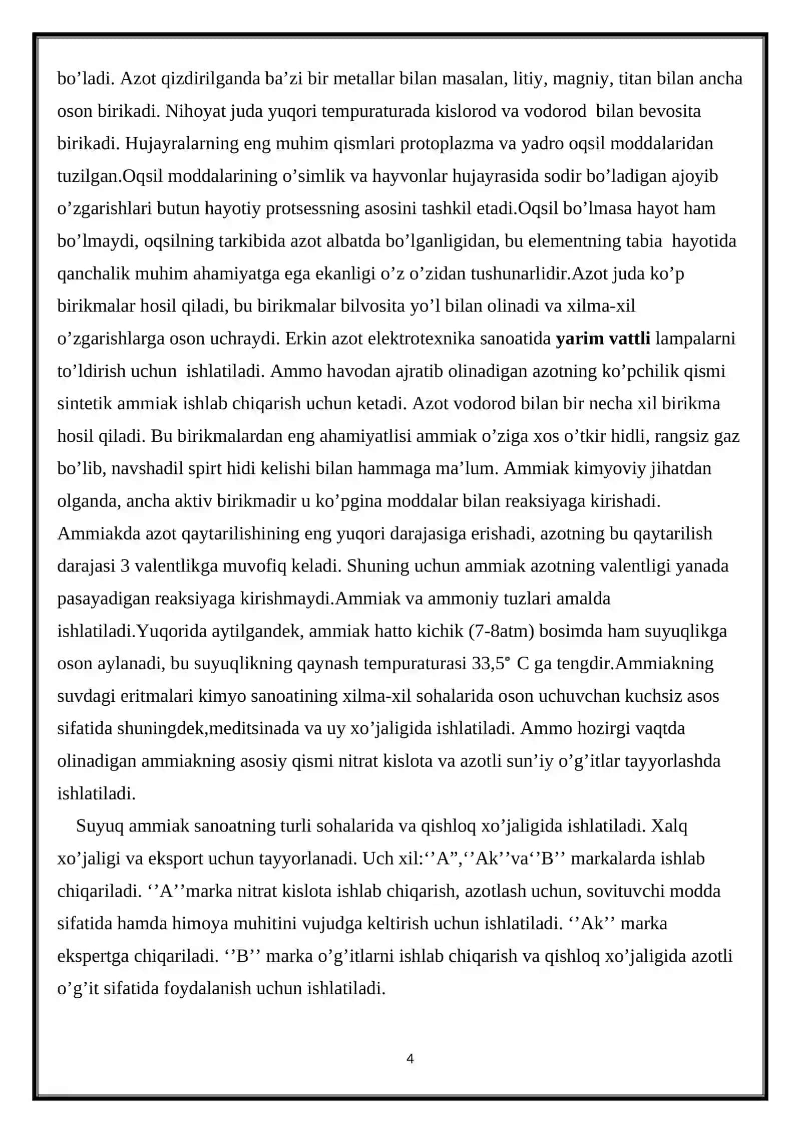 Konsentrlangan nitrat kislotaning olinishi 4