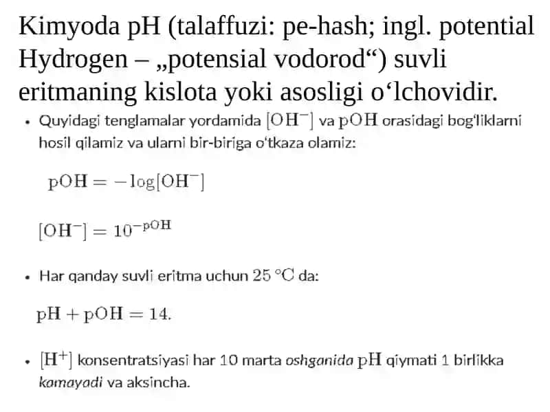 Kislota-asosli muvozanat 4