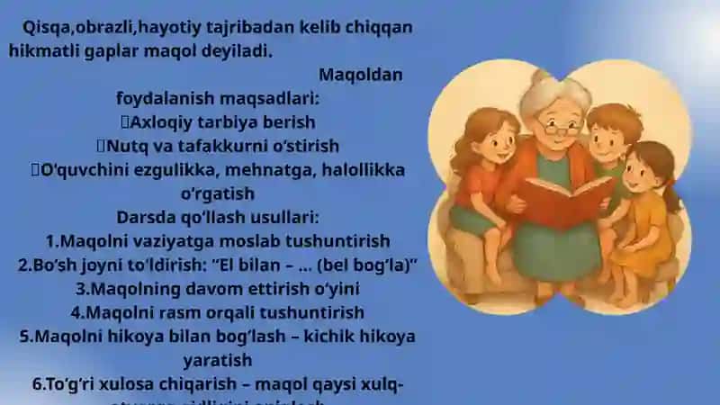 Xalq ogʻzaki ijodi ustida ishlash 4