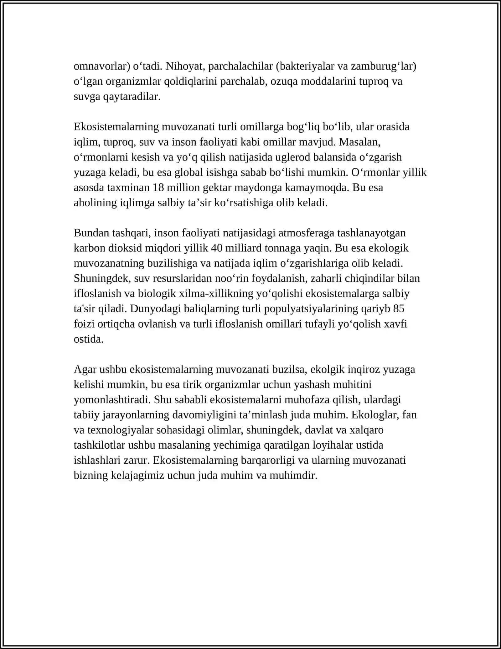 HAYOTNING TUR VA POPULYATSIYA DARAJASIDAGI UMUMBIOLOGIK QONUNIYATLAR 4