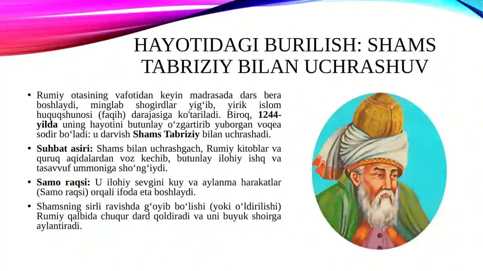JALOLIDDIN RUMIYNING HAYOTI VA IJODI 4