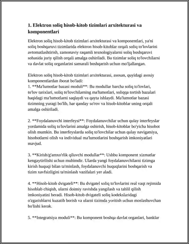 SOLIQ BOSHQARUVI TIZIMLARIDA ELEKTRON HISOB-KITOBLAR 4