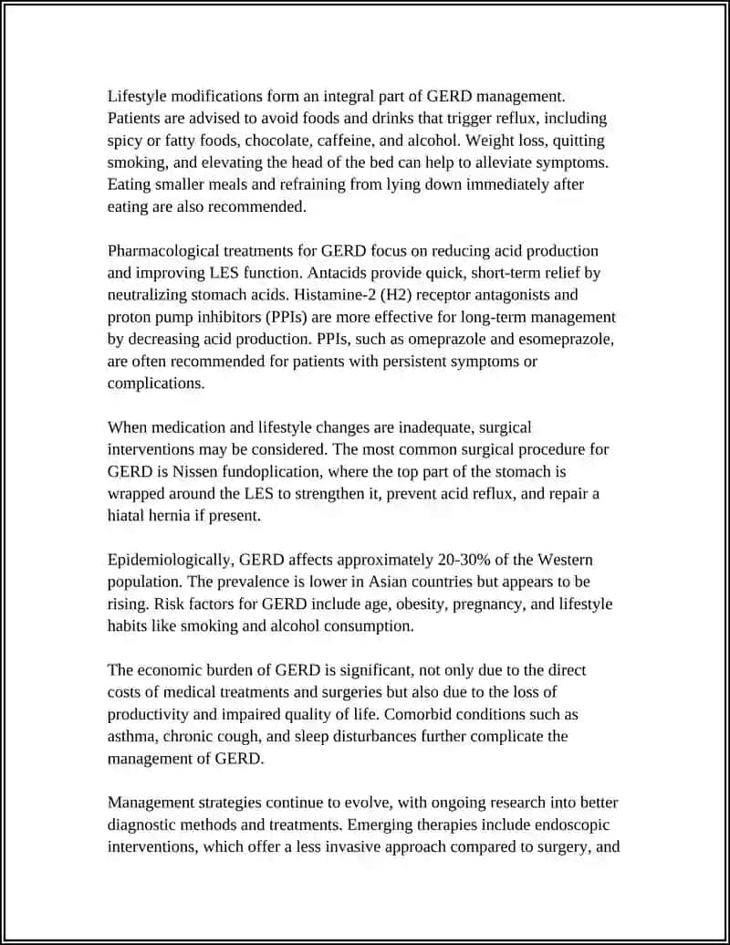 Gastroesophageal reflux disease (GERD) 4