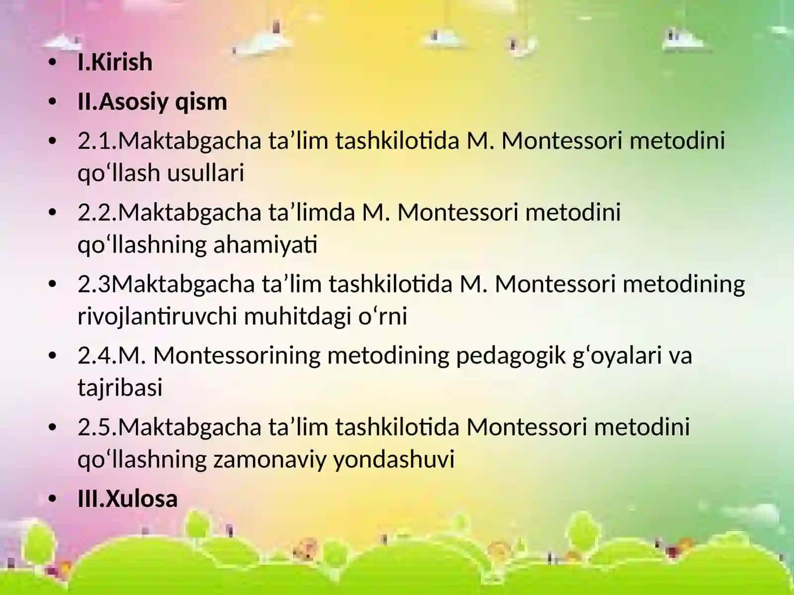 Maktabgachata’limda Mariya Montessori metodini qo’llash 4