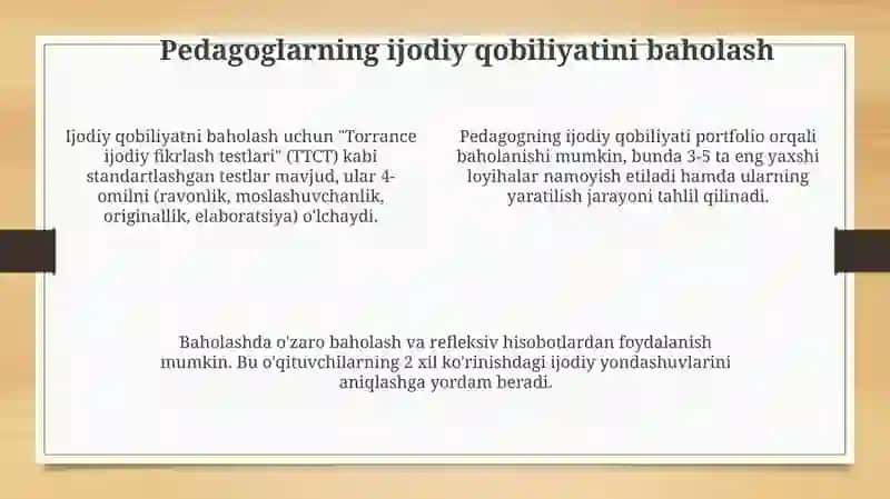 Kreativlik sifatlarni rivojlantirish yo'llari 4