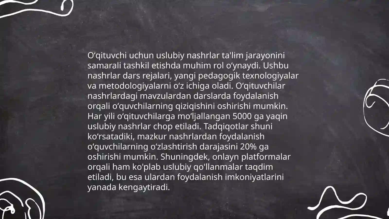Oʻquv uslubiy va oʻquv uslubiy nashrlarning oʻqituvchi va talaba uchun ahamiyati 4
