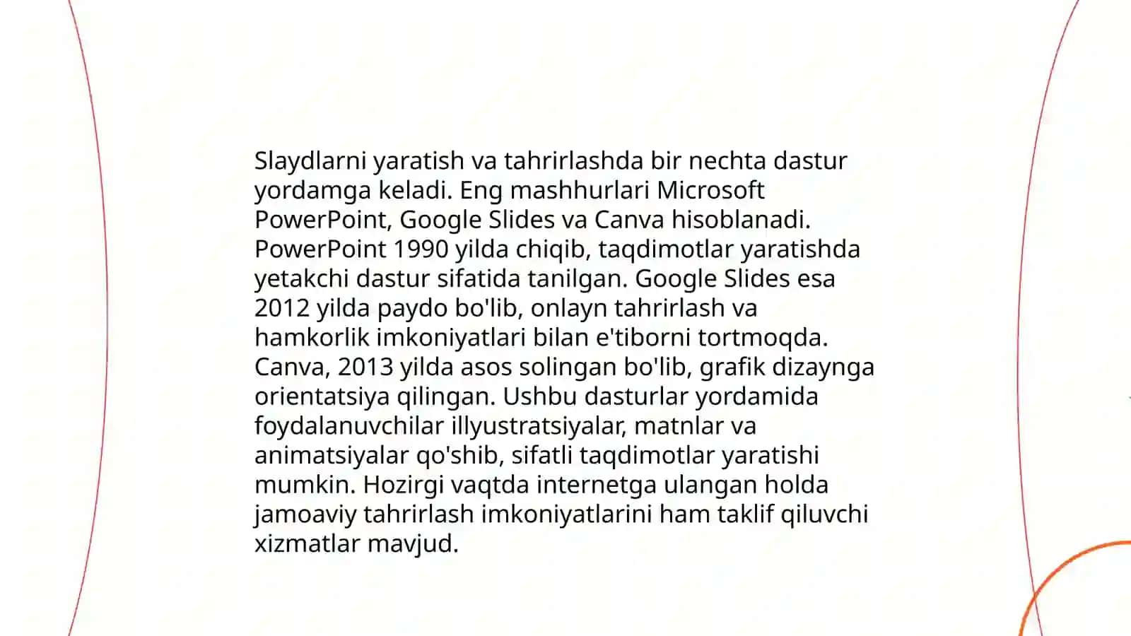 PowerPoint dasturida o'rgatuvchi -interaktiv taqdimotlar yaratish 4