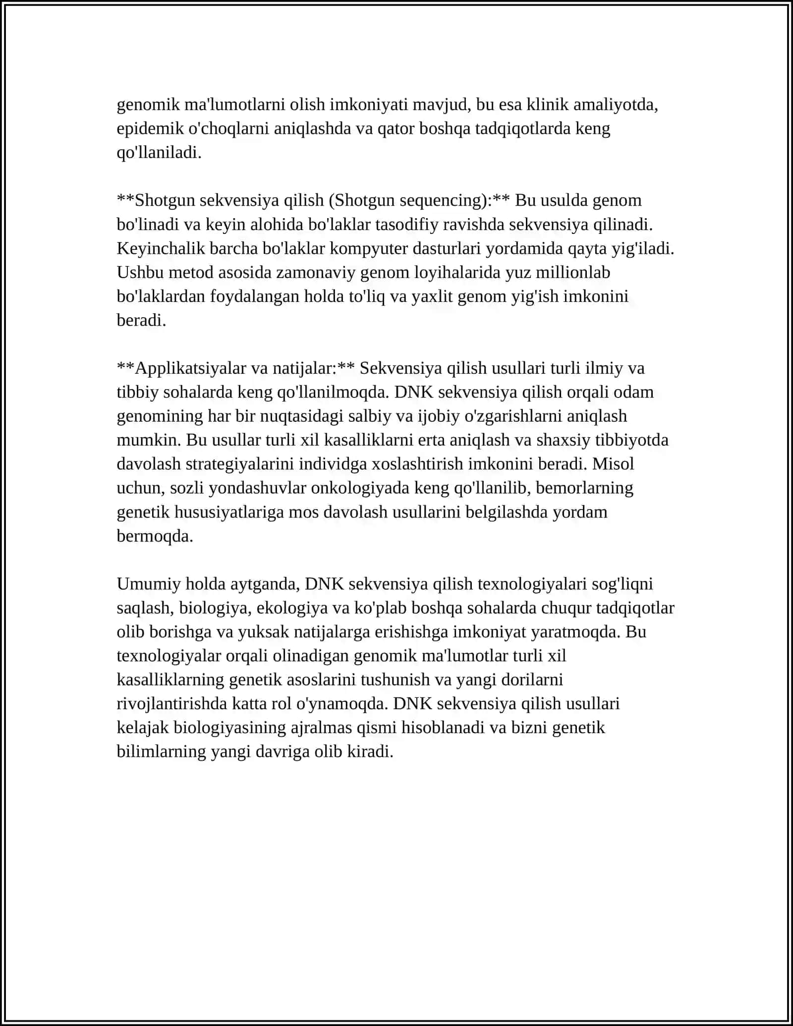 GENETIK XASTALIKLARNING MOLEKULYAR DIAGNOSTIK ASOSLARI 4