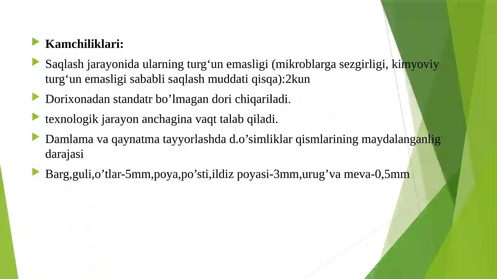 Suyuq dorilar damlama va qaynatmalar texnalogiyasi (INFUSI ET DECOCTI) 4